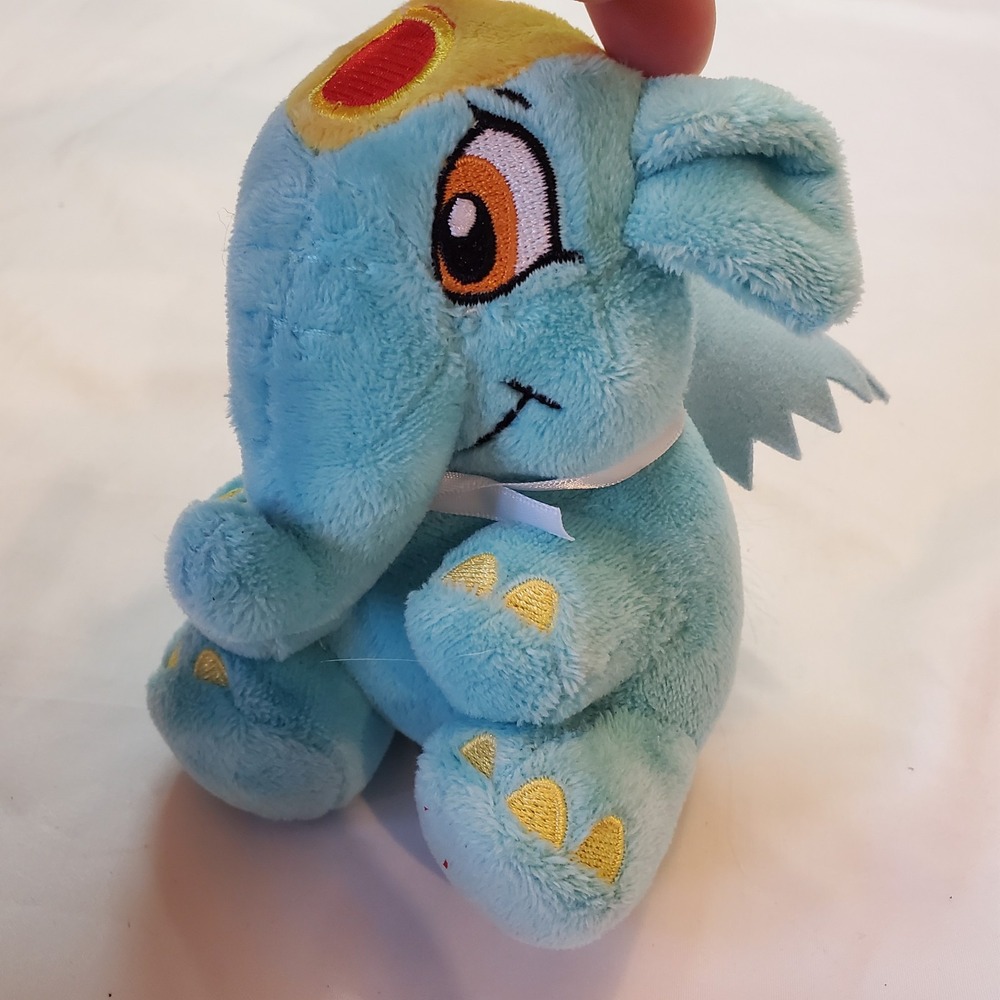 Neopets Blue Starry Elephant 10"‎ Plush Stuffed Animal 2008 JAKKS No Code